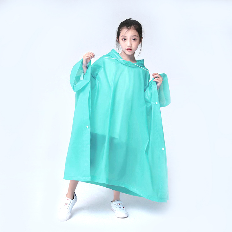 Poncho infantil de EVA con diseño de dibujos animados para lluvia