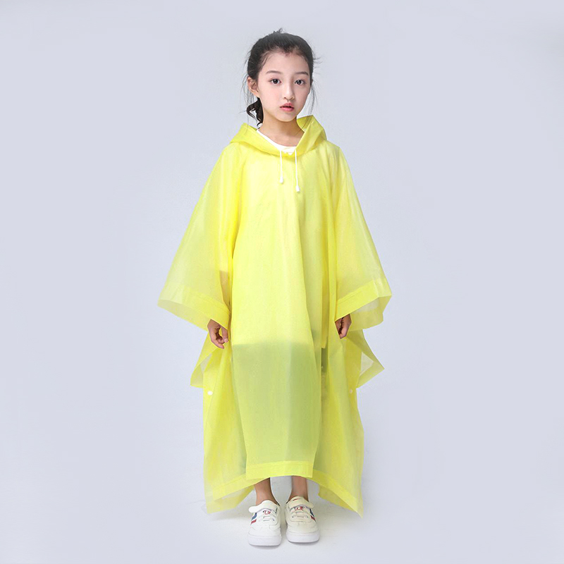 Poncho infantil de EVA con diseño de dibujos animados para lluvia