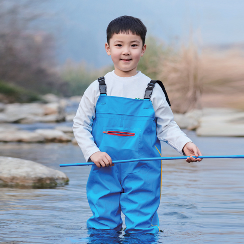 Pantalón Vadeador PVC Azul Para Niños